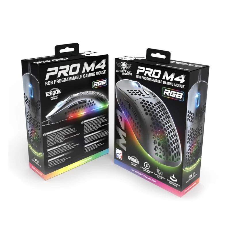 Spirit of Gamer Ratón Pro M4 Black