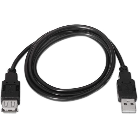 Cable Alargador USB 2.0 Aisens A101-0017
USB Macho - USB Hembra
Hasta 2.5W
60Mbps
3m
Negro