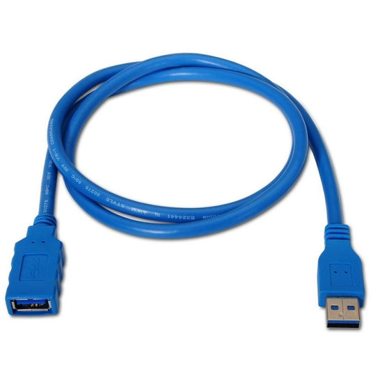 Cable Alargador USB 3.0 Aisens A105-0045
USB Macho - USB Hembra
Hasta 9W
625Mbps
1m
Azul