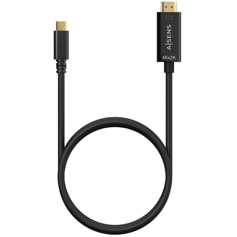 Cable Conversor HDMI 4K Aisens A109-0623
USB Tipo-C Macho - HDMI Macho
Hasta 27W
1250Mbps
80cm
Negro