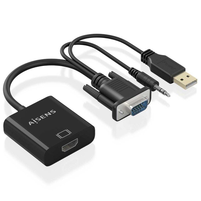 Cable Conversor Aisens A115-0872 SVGA Macho - USB Macho
Jack Macho - HDMI Hembra
20cm
Negro