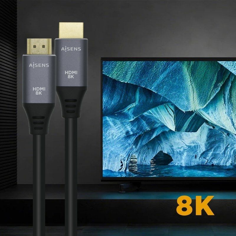 Cable HDMI 2.1 8K Aisens A150-0429
HDMI Macho - HDMI Macho
3m
Gris Negro