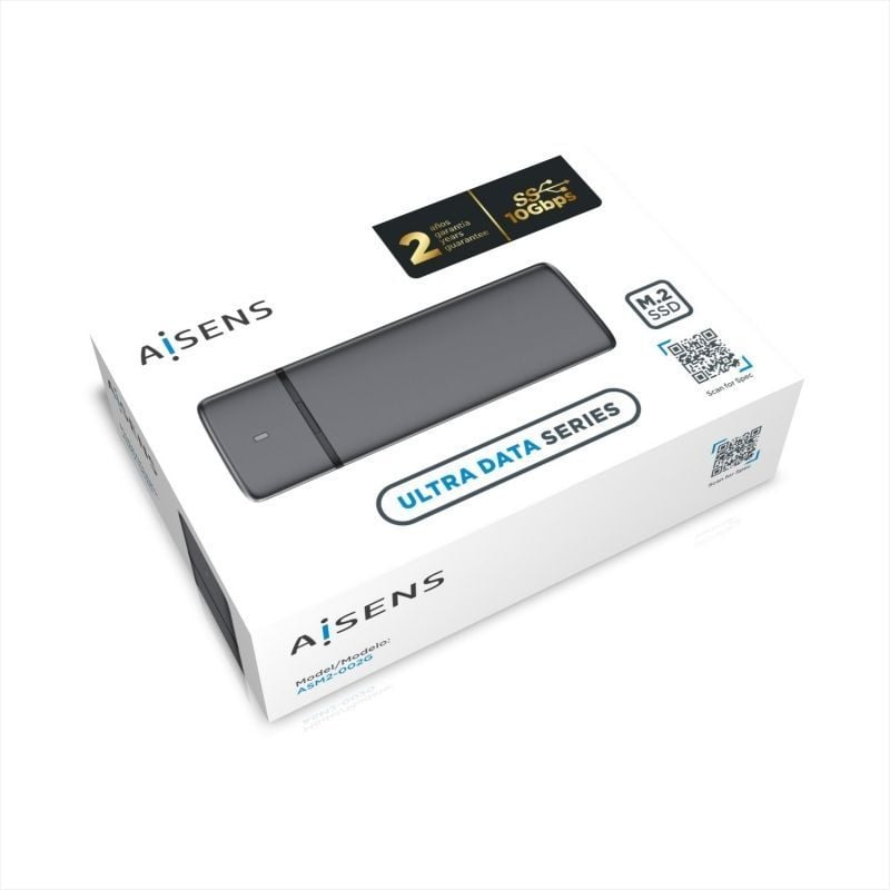 Caja Externa para Disco SSD M.2 SATA/NVMe Aisens ASM2-002G
USB 3.1
Sin tornillos
