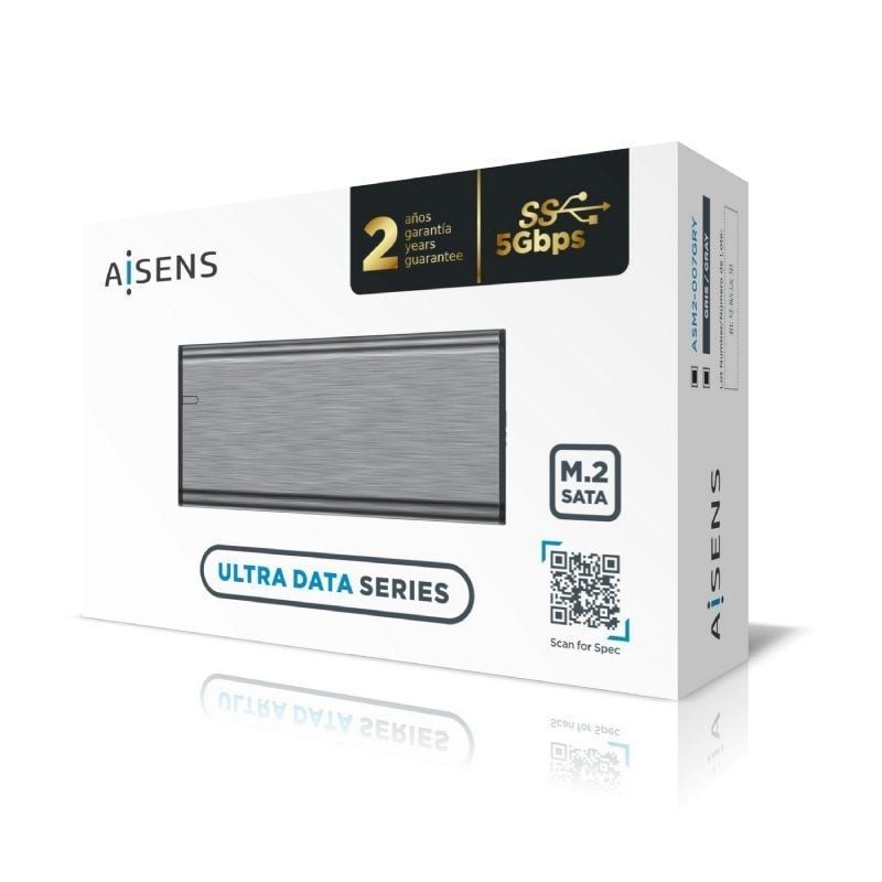 Caja Externa para Disco SSD M.2 SATA Aisens ASM2-007GRY
USB 3.1 Gen1
Sin Tornillos