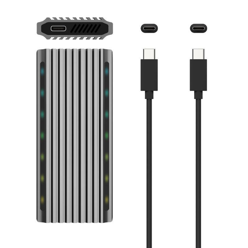 Caja Externa para Disco SSD M.2 SATA/NVMe Aisens ASM2-RGB011GR
USB 3.2 Gen2
Sin Tornillos
