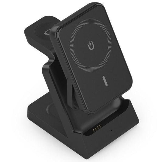 Aisens Cargador Inalámbrico USBC 15W 4 en 1 Negro