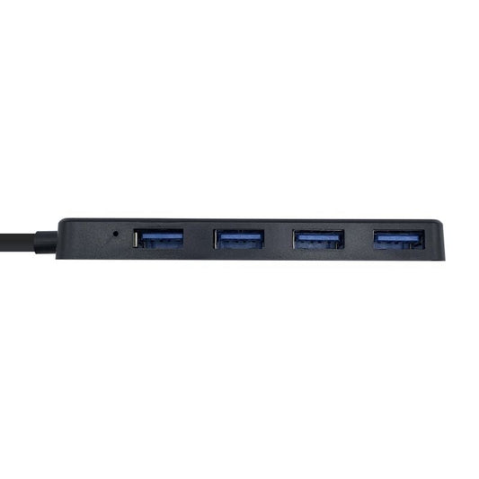 Aisens Hub USB 3.0 tipo A/M-4xtipo A/H negro 30cm