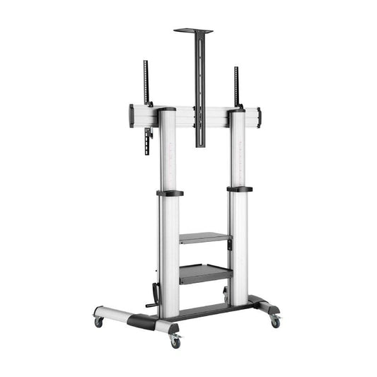 Soporte de Suelo Inclinable con Ruedas y Manivela Aisens FT100TE-125 para TV 60-100"
hasta 100kg