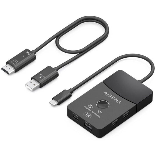 Adaptador/Transmisor de vídeo inalámbrico USB Tipo-C - HDMI Aisens ASWL-H2KDC30M05-BK
100W