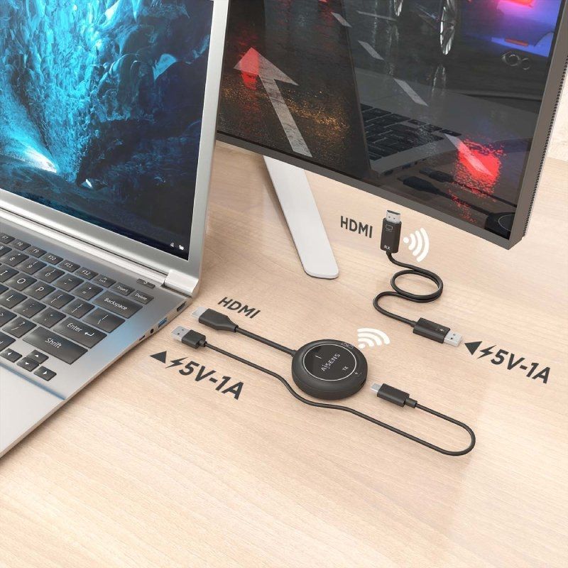 Adaptador/Transmisor de vídeo inalámbrico HDMI Aisens ASWL-H2K30M002-BK