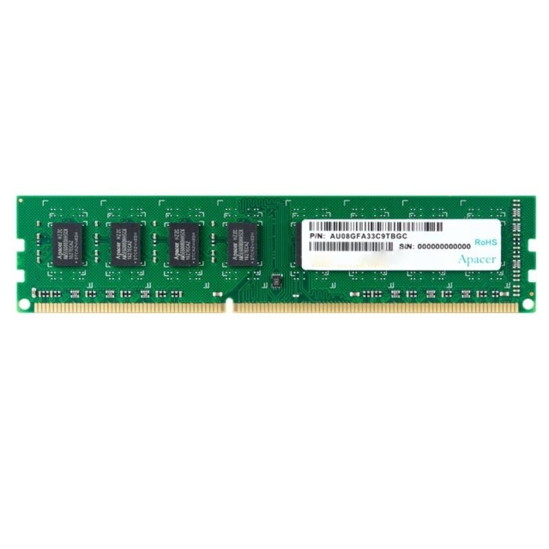 Memoria RAM Apacer 8GB
DDR3
1600MHz
1.5V
CL11
DIMM
