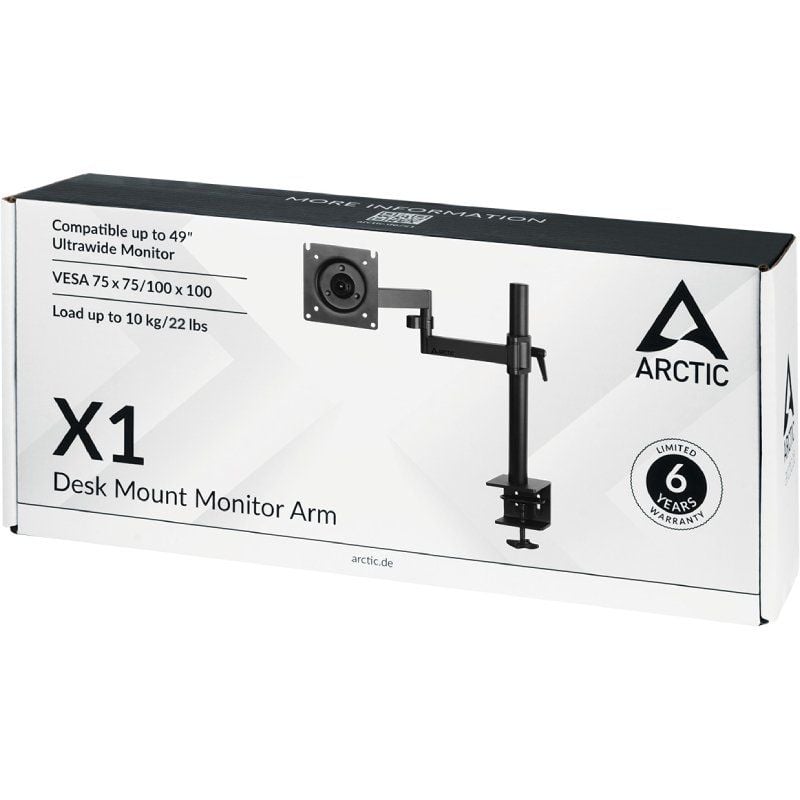Soporte de Mesa para Monitor Arctic X1
Giratorio
Inclinable
hasta 10kg