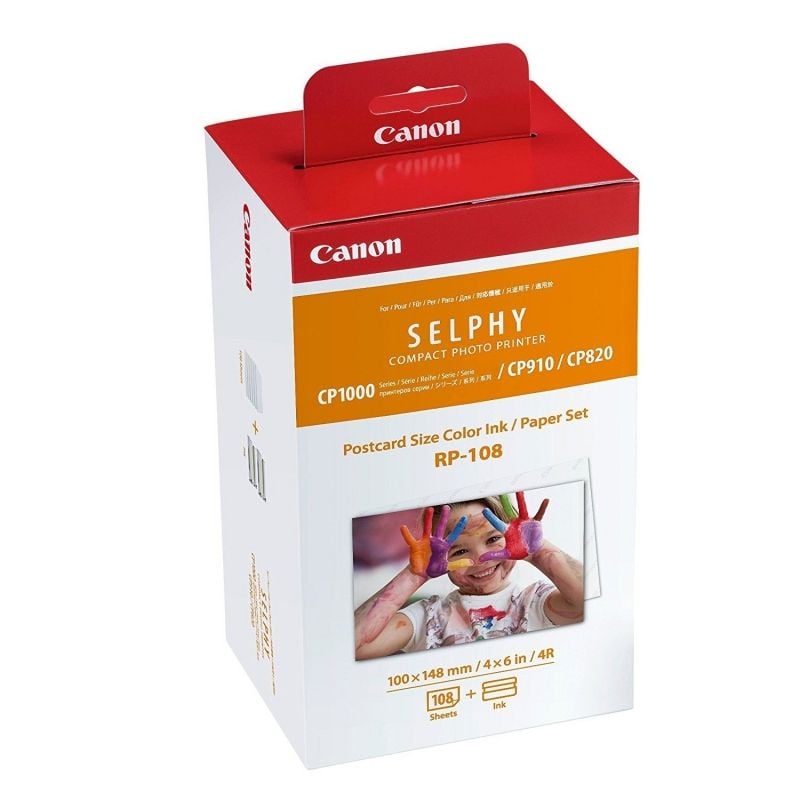 Cartucho de Tinta Original Canon RP-108 Multipack
Tricolor + Papel Fotográfico