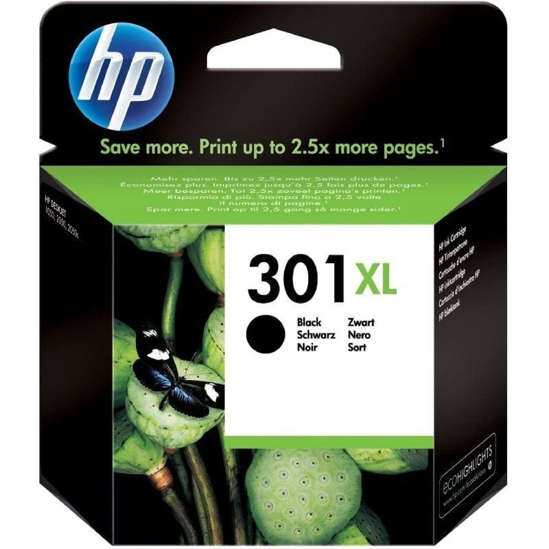 Cartucho de Tinta Original HP nº301 XL Alta Capacidad
Negro
