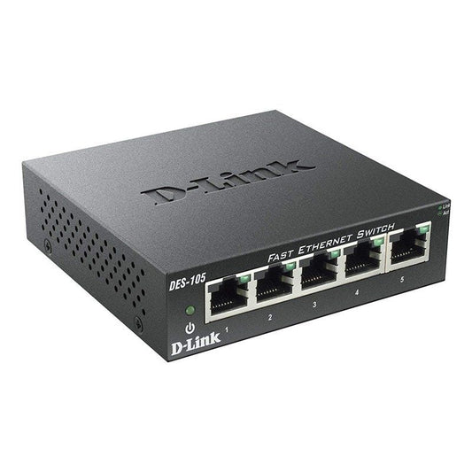 Switch D-Link DES-105 5 Puertos
RJ-45 10/100