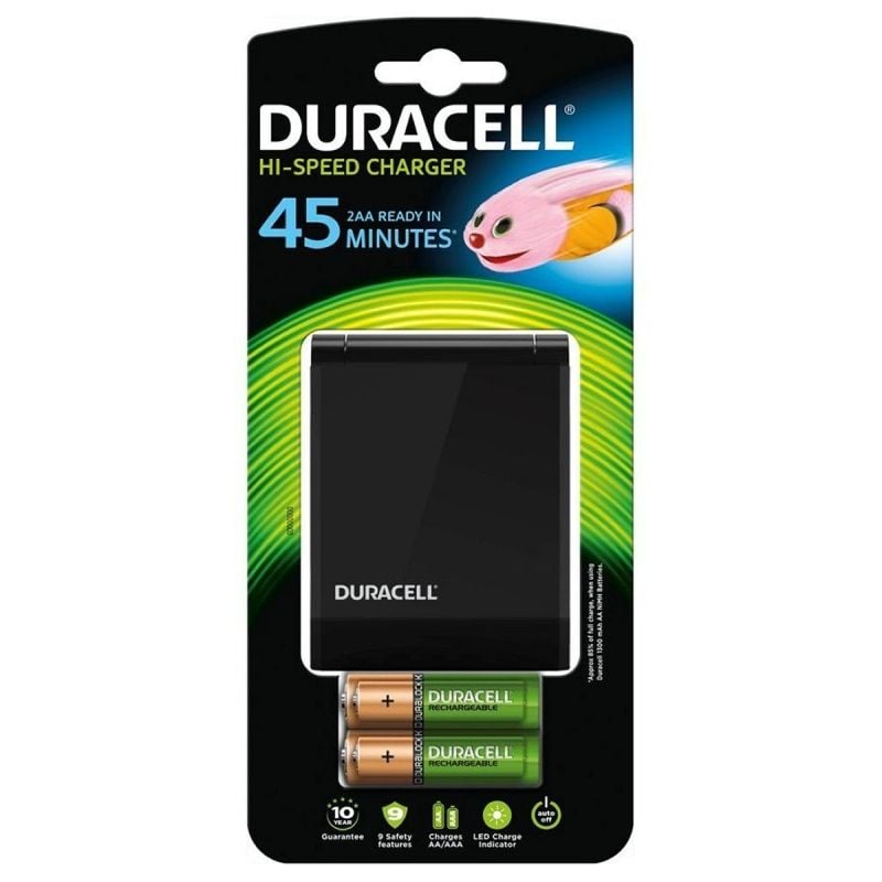Cargador de Pilas Duracell CEF27EU-EU
capacidad 2 pilas AA y AAA
2 Pilas AA y 2 AAA Incluidas