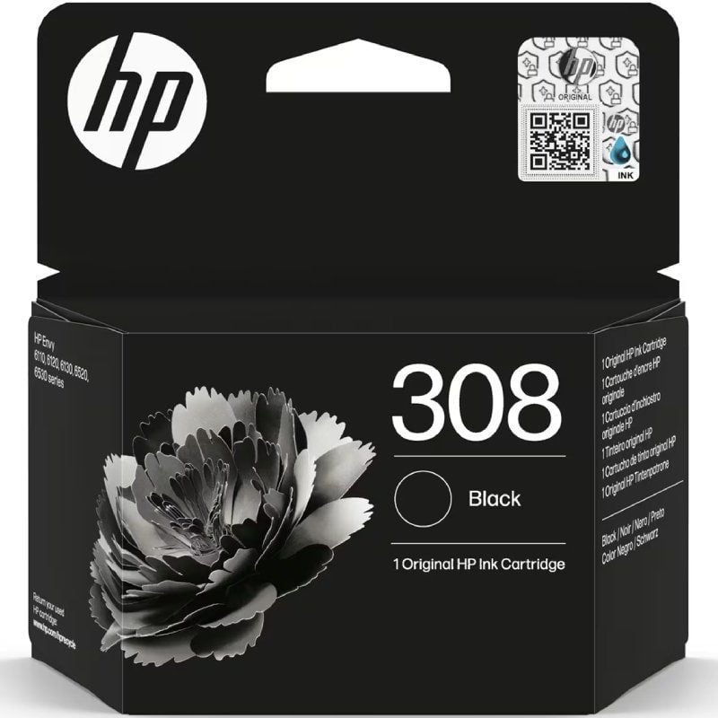 Cartucho de Tinta Original HP nº308
Negro