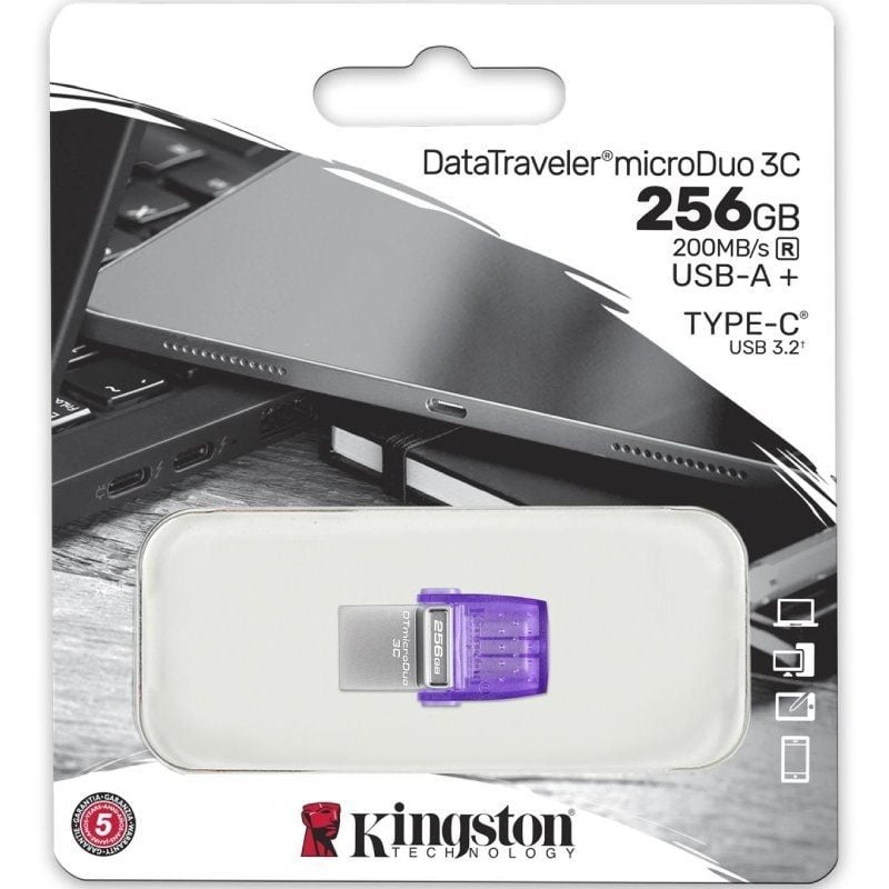 Pendrive 256GB Kingston DataTraveler microDuo 3C USB 3.2
