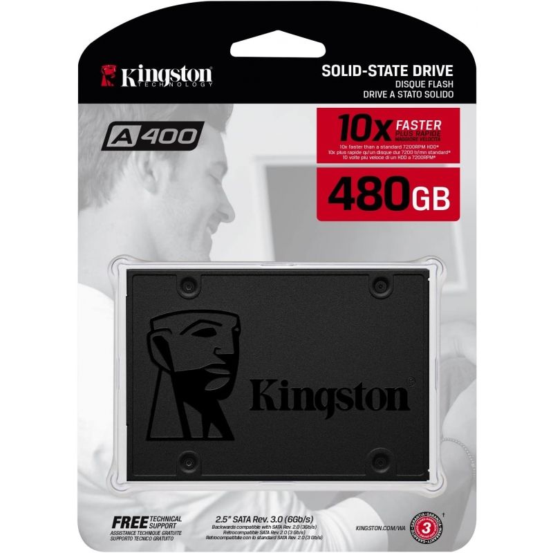 Disco SSD Kingston A400 480GB
SATA III