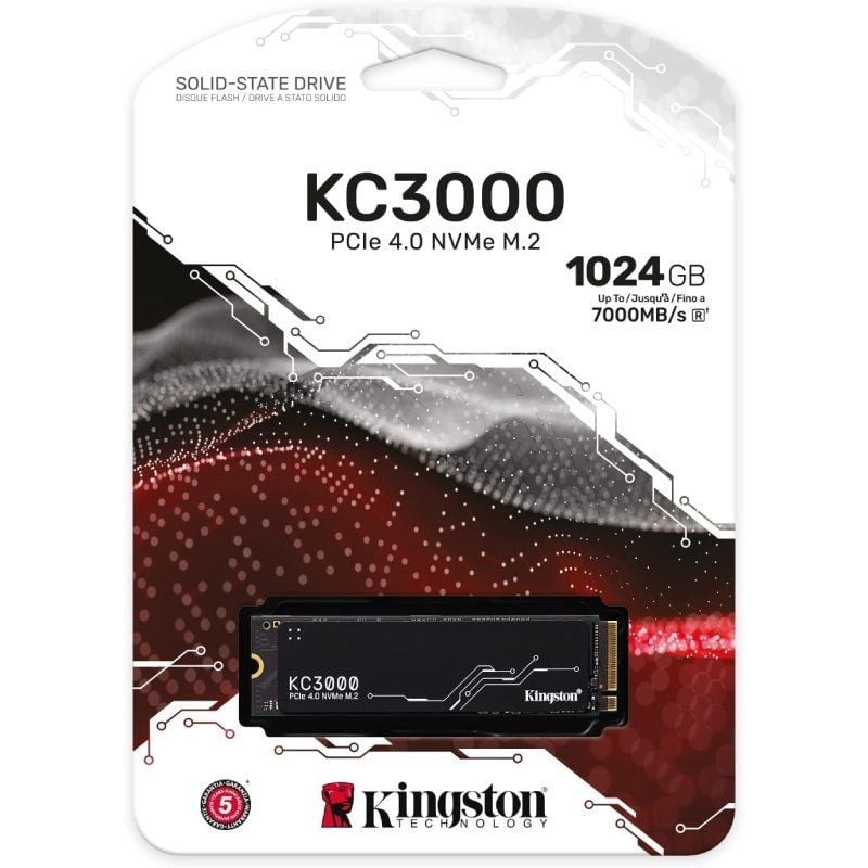 Disco SSD Kingston KC3000 1TB
M.2 2280 PCIe Gen4
con Disipador de Calor
Full Capacity
