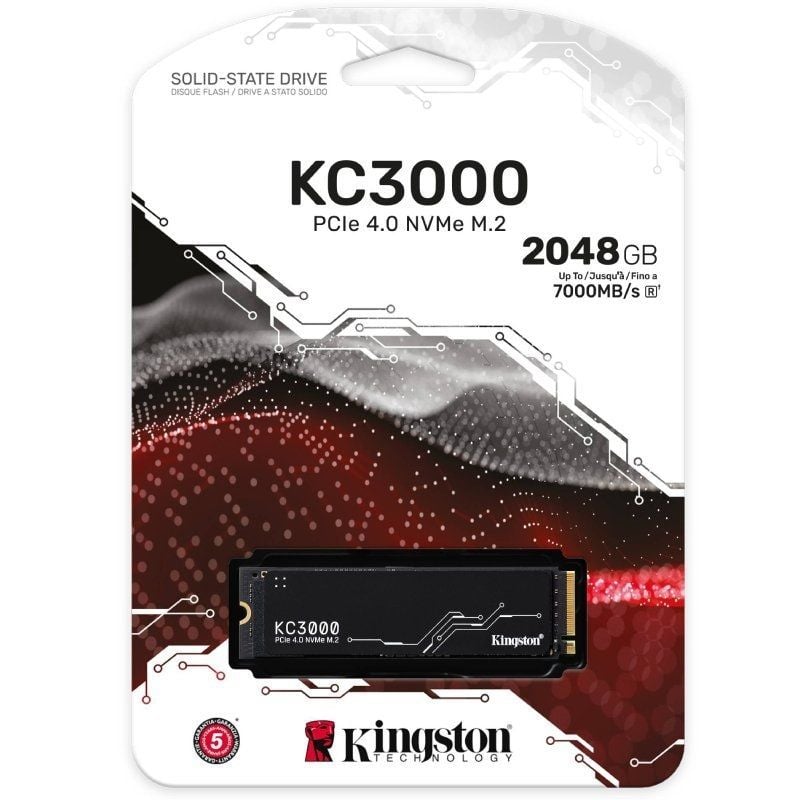 Disco SSD Kingston KC3000 2TB
M.2 2280 PCIe Gen4
con Disipador de Calor
Full Capacity