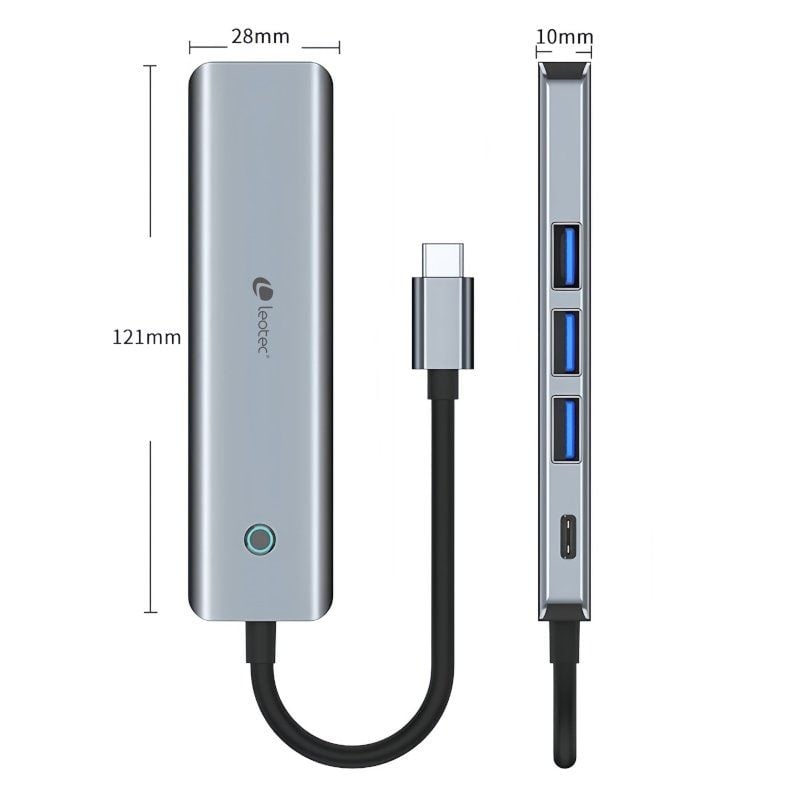 Docking USB Tipo-C Leotec LEDS05
3xUSB
1xUSB Tipo-C PD
1xHDMI 4K
Gris