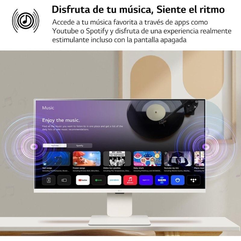 LG 32SR50F-W monitor Smart 32"IPS FHD HDMI USB MM