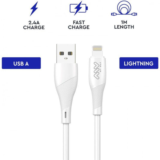Cable USB 2.0 Lightning Myway MWUSC0021
USB Macho - Lightning Macho
1m
Blanco