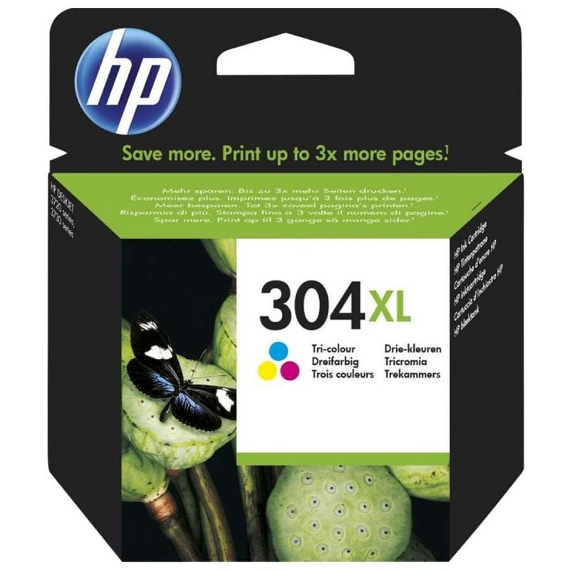 Cartucho de Tinta Original HP nº304 XL Alta Capacidad
Tricolor