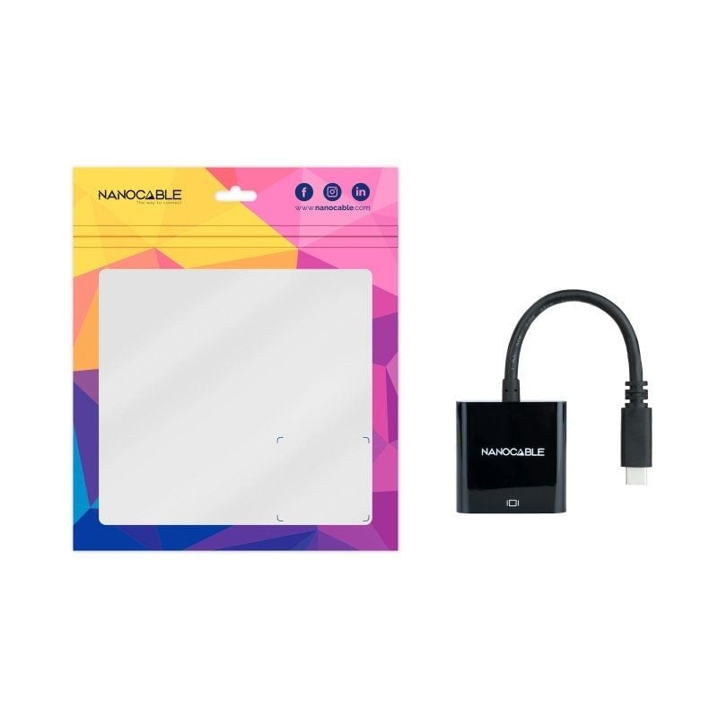Conversor Nanocable 10.16.4102-BK
USB Tipo-C Macho - HDMI Hembra
15cm
Negro