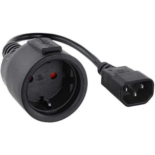 Adaptador Alimentación Nanocable 10.22.0902
C14 Macho - CEE7 Hembra
50cm
Negro