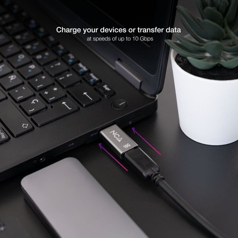 Nanocable Adaptador USB-A/M 3.1 GEN2 a USB-C/H