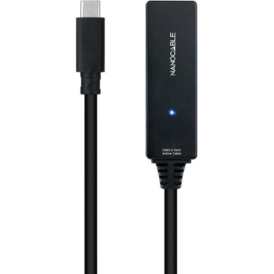 Cable Alargador USB Tipo-C 3.2 con Amplificador Nanocable 10.01.1311
USB Tipo-C Macho - USB Tipo-C Hembra
5m
Negro