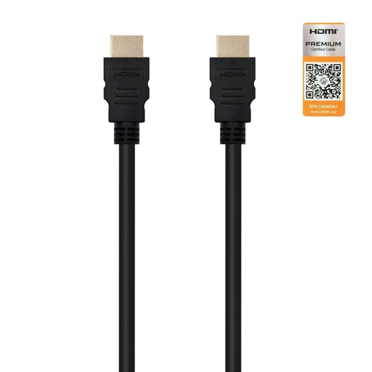 Cable HDMI 2.0 4K Nanocable 10.15.3601
HDMI Macho - HDMI Macho
1m
Certificado
Negro