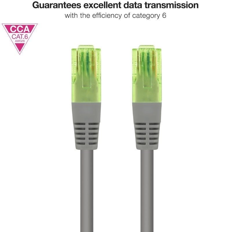 Nanocable Cable RJ45 Cat.6 UTP AWG26 CCA 25cm