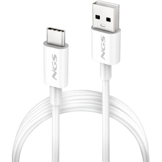 Cable USB 2.0 NGS ZYRO-AC
USB Macho - USB Tipo-C Macho
Hasta 15W
480Mbps
1m
Blanco