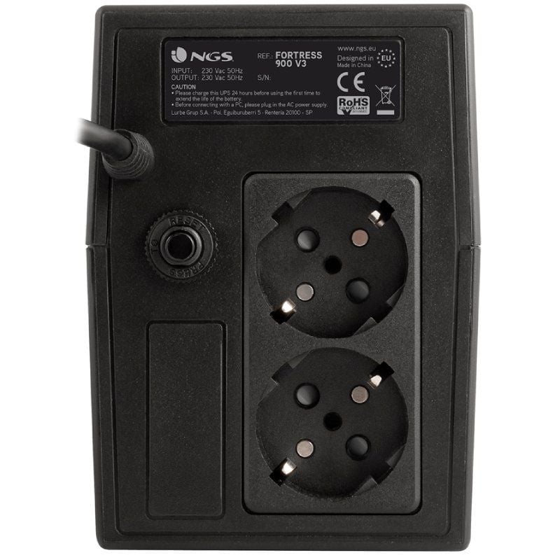 NGS Sai FORTRESS 900V3, UPS 360W - AVR 2 SHUCKO