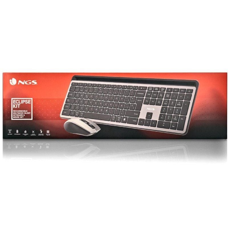 NGS Kit teclado+raton Eclipse Multi, Recargable