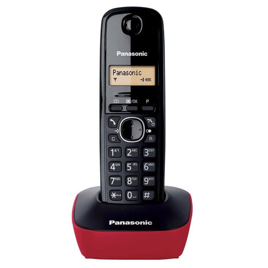 Teléfono Inalámbrico Panasonic KX-TG1611
Negro y Rojo