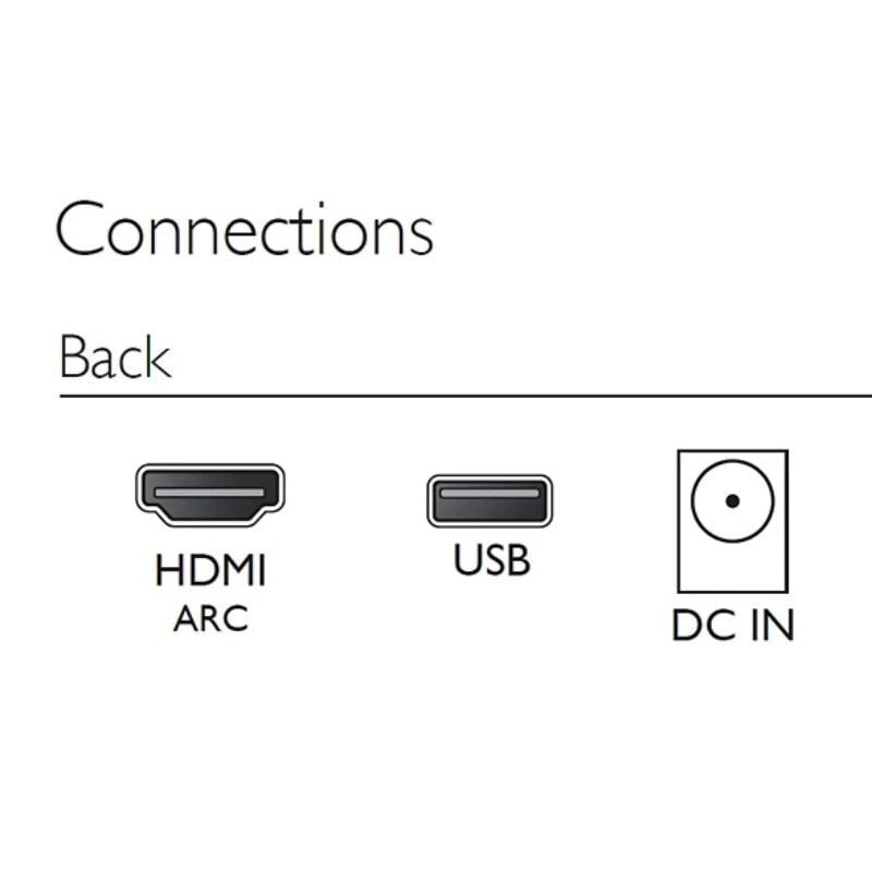 Barra de Sonido con Bluetooth Philips TAB4000/10
60W
2.0
Negra