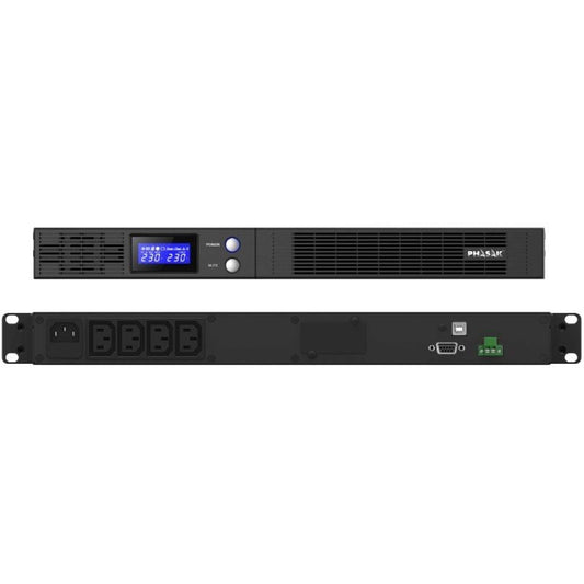 SAI Línea Interactiva Phasak Protekt Slim Rack
750VA-450W
4 Salidas
Formato Rack