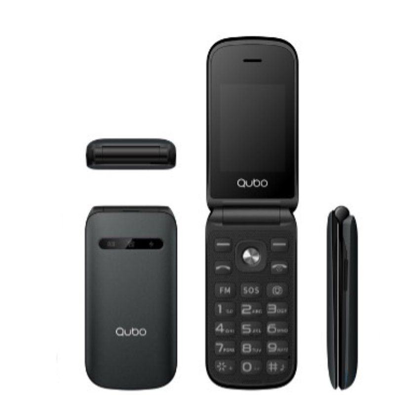 Teléfono Móvil Qubo X-209 4G para Personas Mayores
Negro