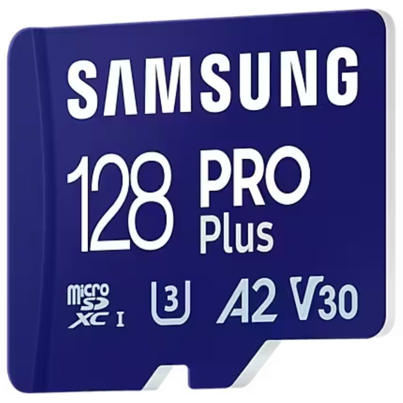 Tarjeta de Memoria Samsung PRO Plus 2023 128GB microSD XC
Clase 10
180MBs