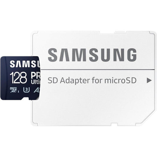 Tarjeta de Memoria Samsung Pro Ultimate 128GB microSD XC con Adaptador
Clase 10
200MBs