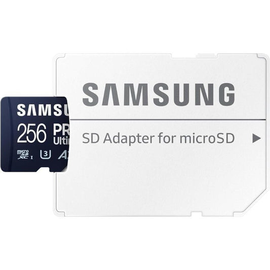 Tarjeta de Memoria Samsung Pro Ultimate 256GB microSD XC con Adaptador
Clase 10
200MBs