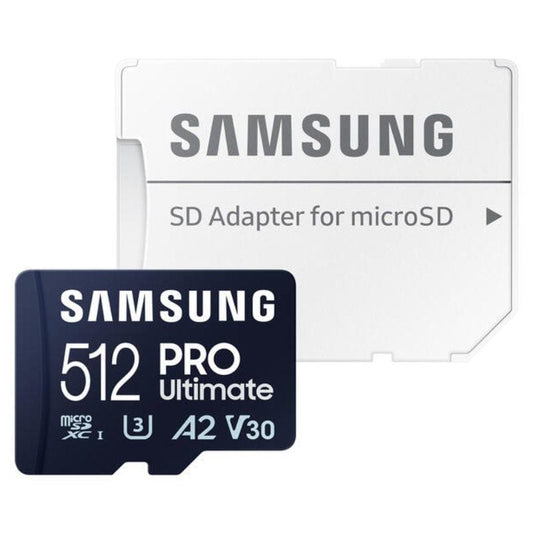 Tarjeta de Memoria Samsung Pro Ultimate 512GB microSD XC con Adaptador
Clase 10
200MBs