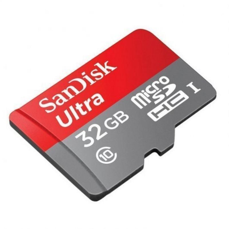 Tarjeta de Memoria SanDisk Ultra 32GB microSD HC UHS-I con Adaptador
Clase 10
120MBs