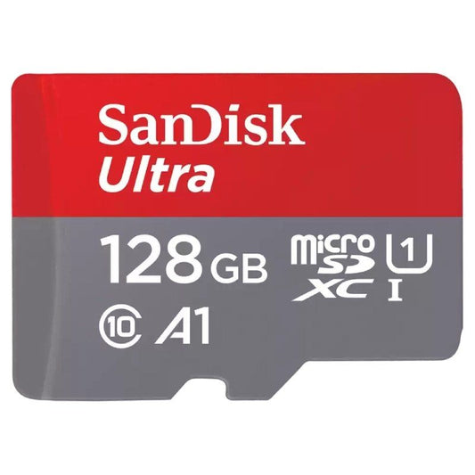 Tarjeta de Memoria SanDisk Ultra 128GB microSD XC con Adaptador
Clase 10
140MBs