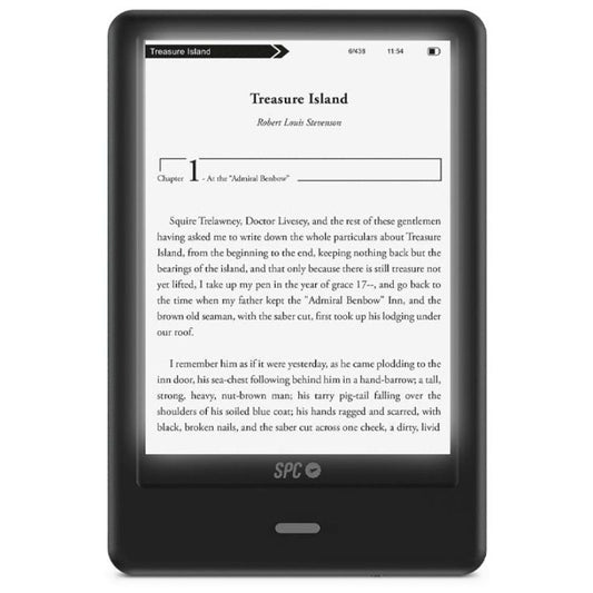 SPC eBook Dickens Light 2 Pro 6" 8GB USB-C Negro