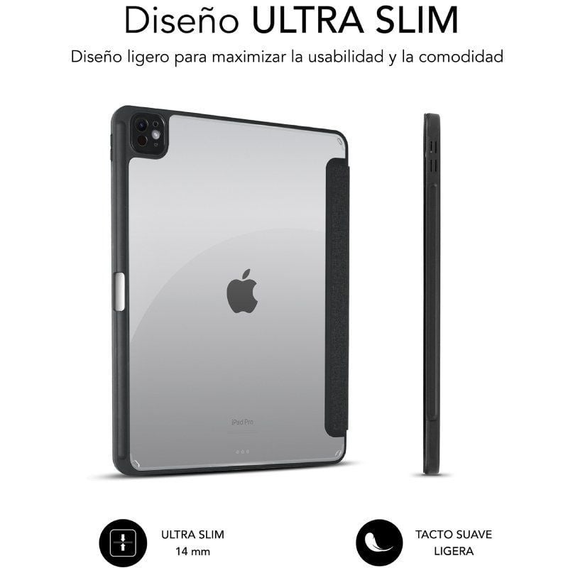 Funda Subblim Clear Shock Case para iPad Pro 12.9" 2024 M4
Negra